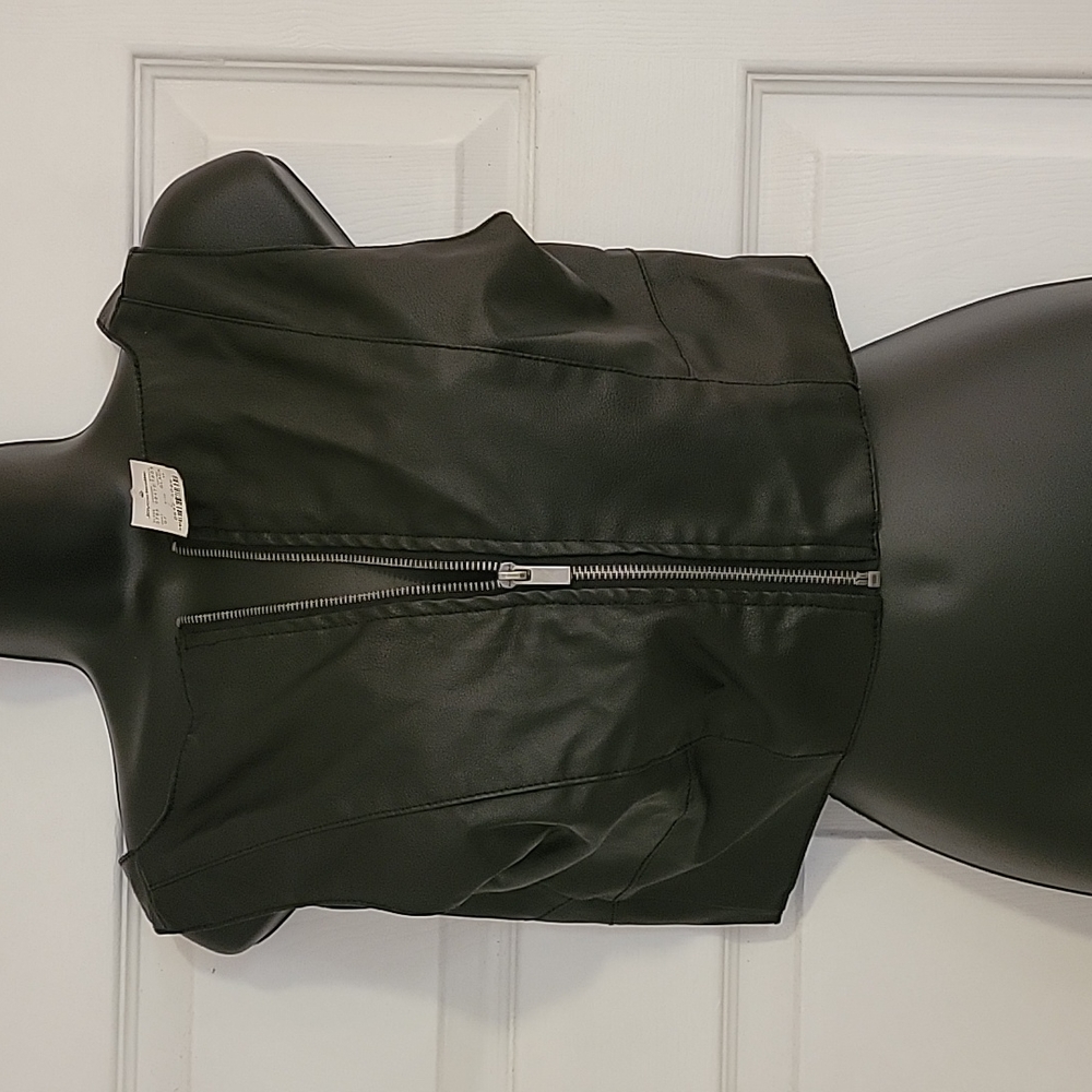 Crop vest not leather